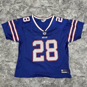 Buffalo Bills C.J. Spiller Womens Reebok Jersey Size L Blue Red White
